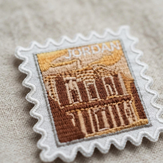Petra Jordan Patch – 2 X 2 Iron On Stamp Souvenir Patches For Travel Accessories