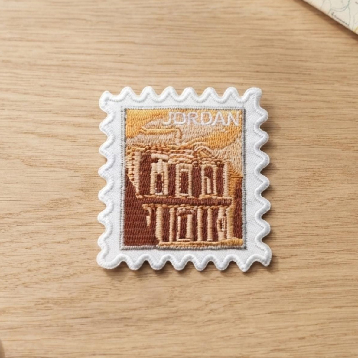 Petra Jordan Patch – 2 X 2 Iron On Stamp Souvenir Patches For Travel Accessories