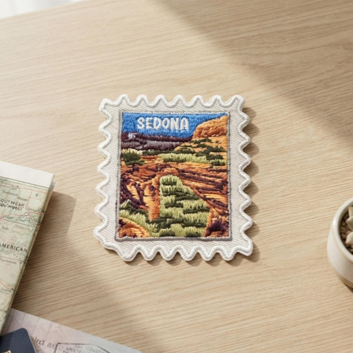 Sedona Arizona Patch – Travel Iron On Souvenir Pin Collector Travel Accessories