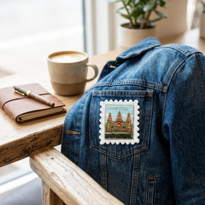 Cambodia Iron On Patch – 2 X 2 Iron Sew Stamp Asia Souvenir Collector
