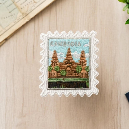 Cambodia Iron On Patch – 2 X 2 Iron Sew Stamp Asia Souvenir Collector