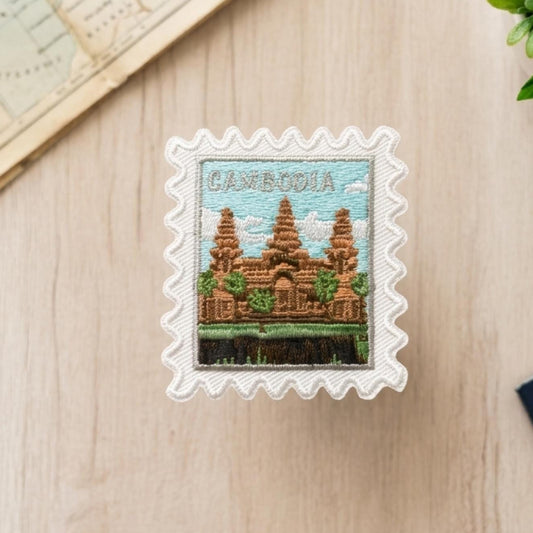 Cambodia Iron On Patch – 2 X 2 Iron Sew Stamp Asia Souvenir Collector