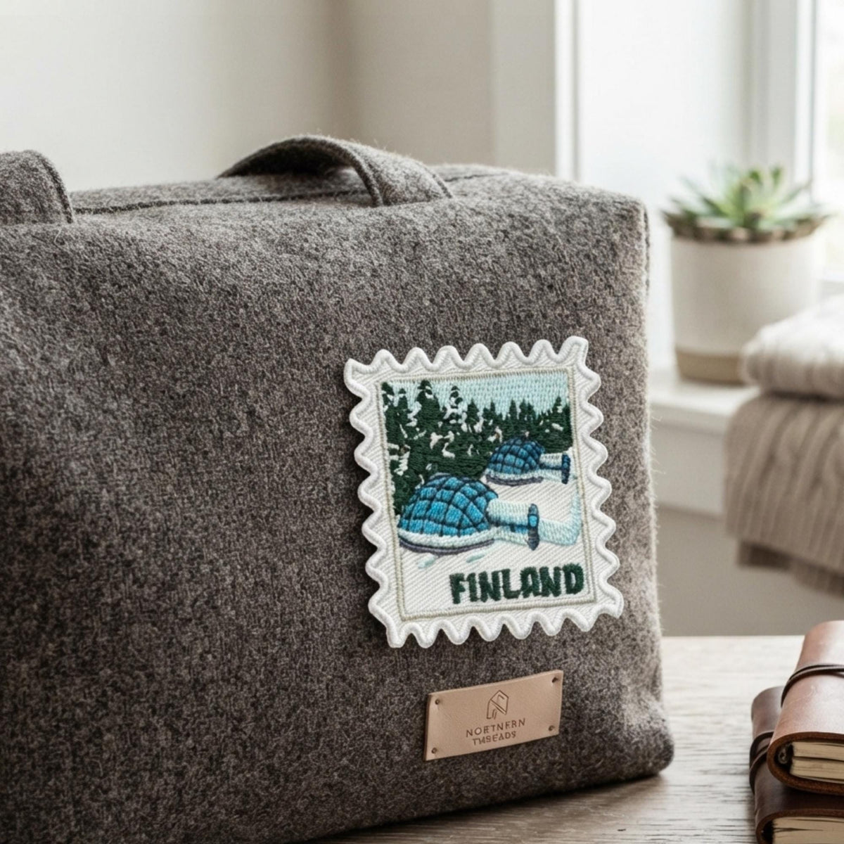 Finland Travel Patch – Igloo Iron On Souvenir 2 X 2 Applique Gift