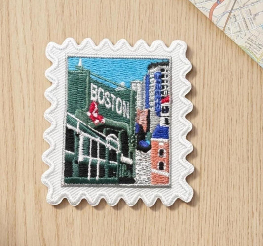 Boston Travel Patch – Wanderlust Outdoor Iron On Strip Souvenir Gift