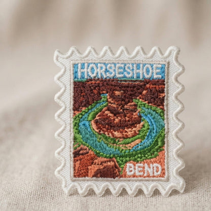 Horsehoe Bend Travel Patch – 2 X 2 Iron On Souvenir National Park Pin Collector