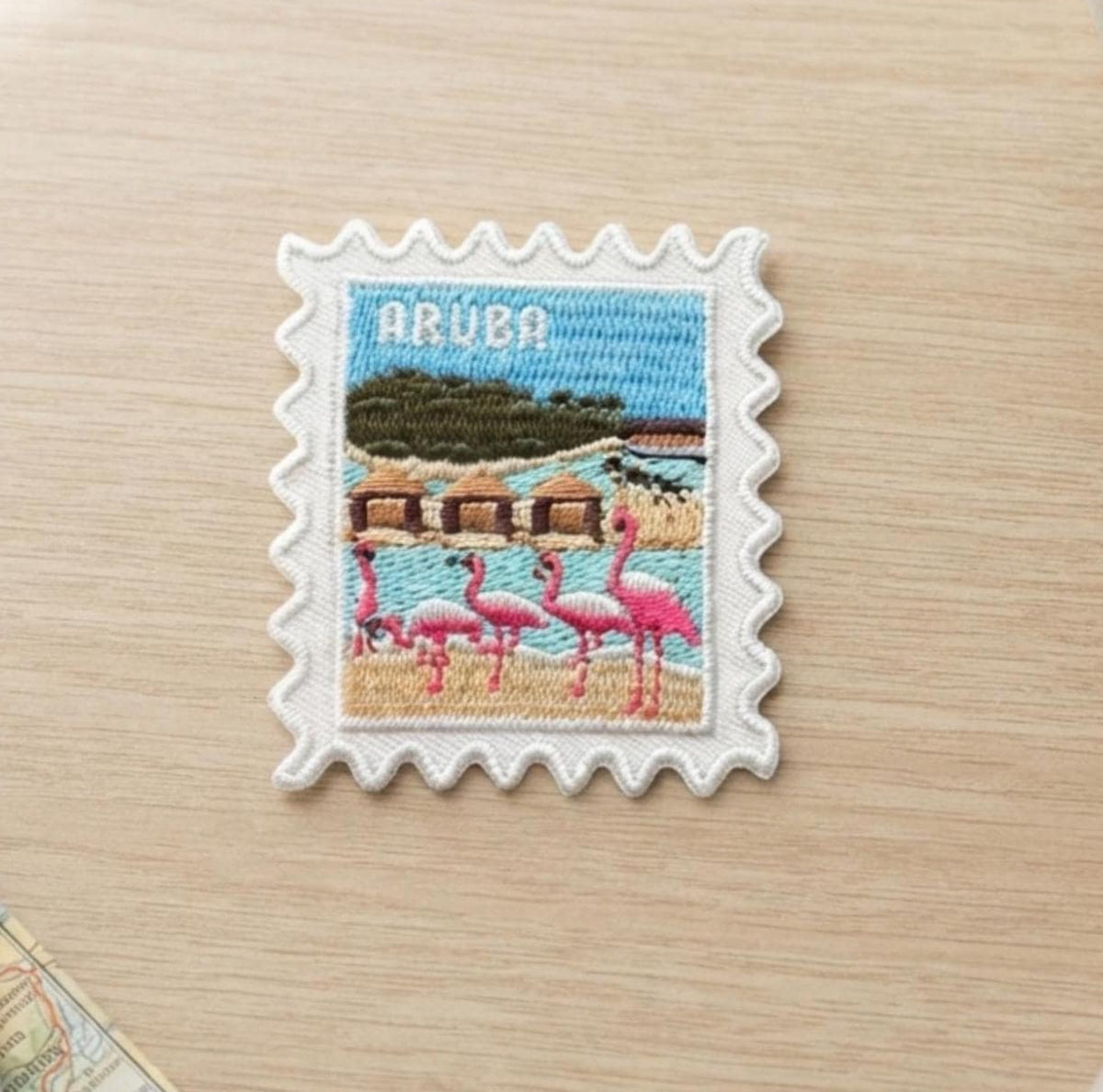 Aruba Travel Patch – Passport Stamps Outdoor Iron On Souvenir Gift