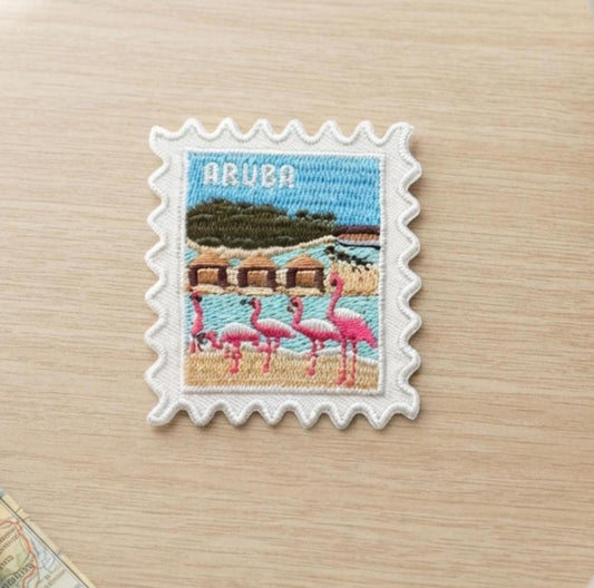Aruba Travel Patch – Passport Stamps Outdoor Iron On Souvenir Gift