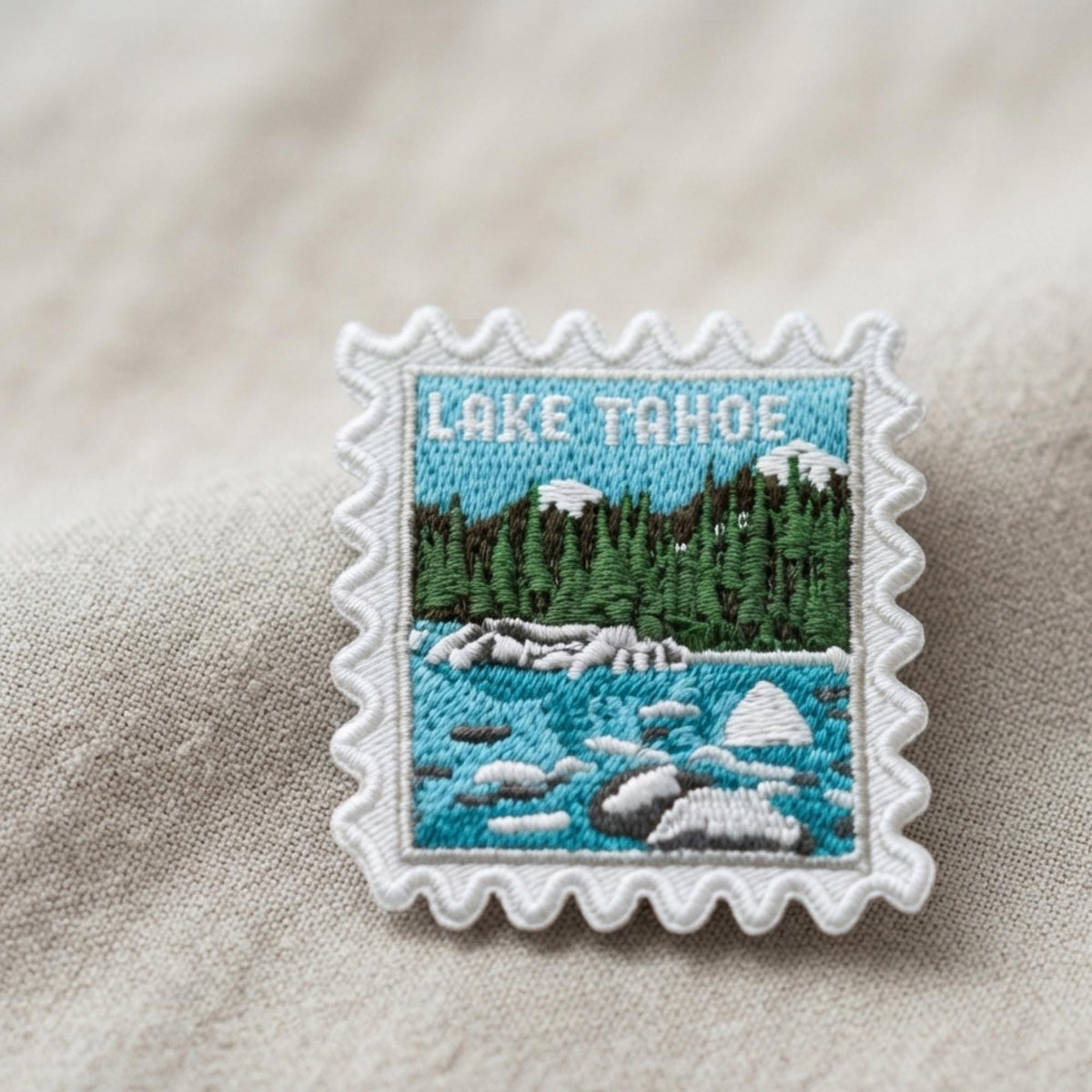 Lake Tahoe Travel Patch – City 2 X 2 Iron On Souvenir Nevada Collector Pin