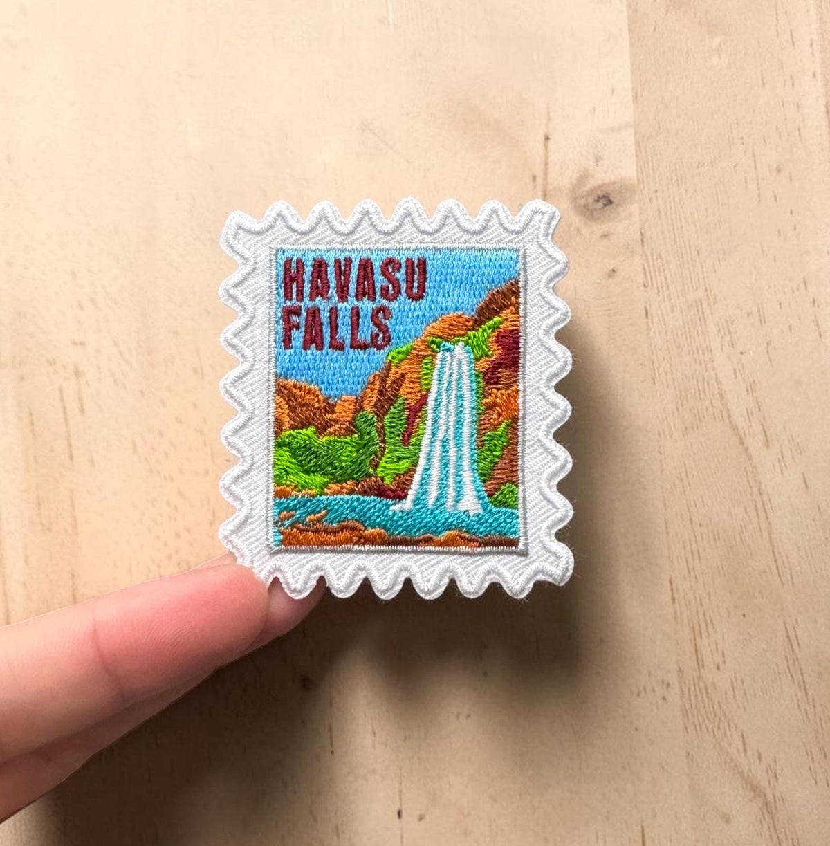 Havasu Falls Travel Patch – Hiking Souvenir Iron On 2 X 2 Arizona Applique Gift