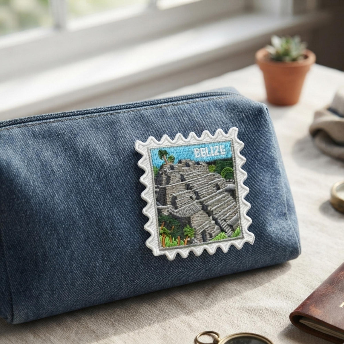 Belize Travel Patch – 2 X 2 Iron On Souvenir Pin Collector