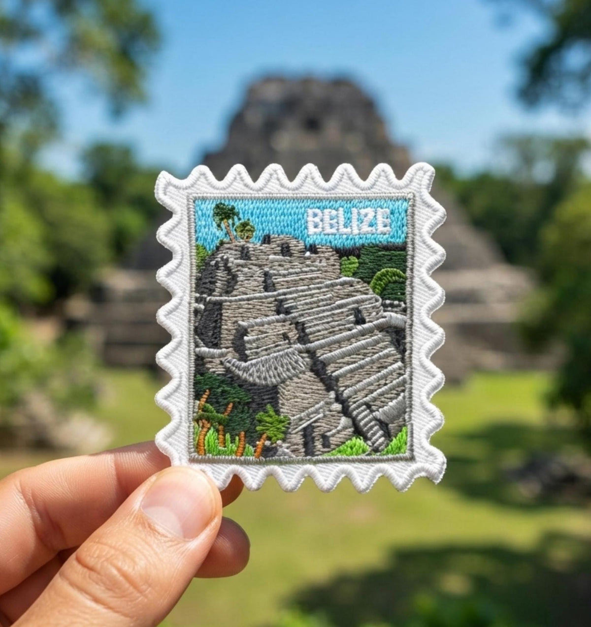 Belize Travel Patch – 2 X 2 Iron On Souvenir Pin Collector