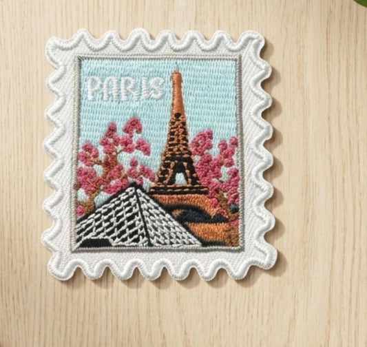 Paris Travel Patch – 2 X 2 Iron On Souvenir Eiffel Tower Louvre Pin Collector