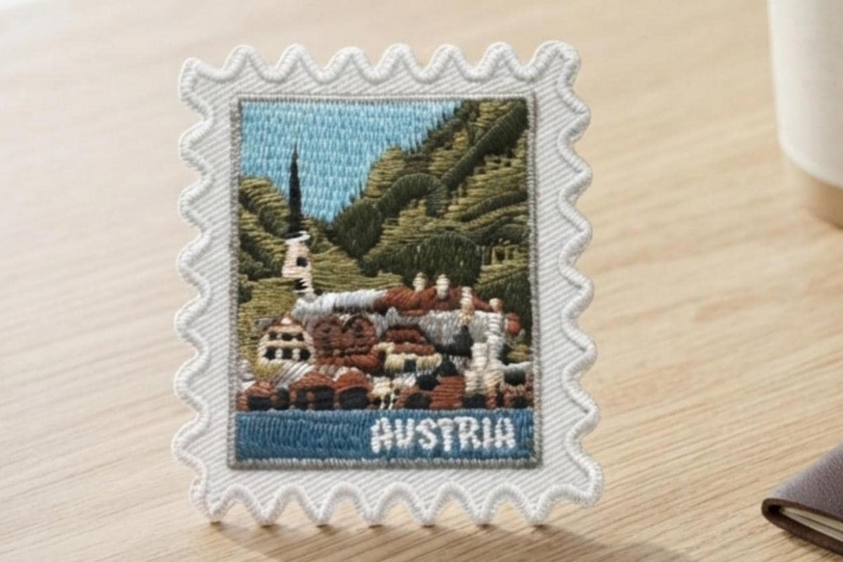Austria Travel Patch – Europe 2 X 2 Iron On Souvenir Appliques For Travel Accessories