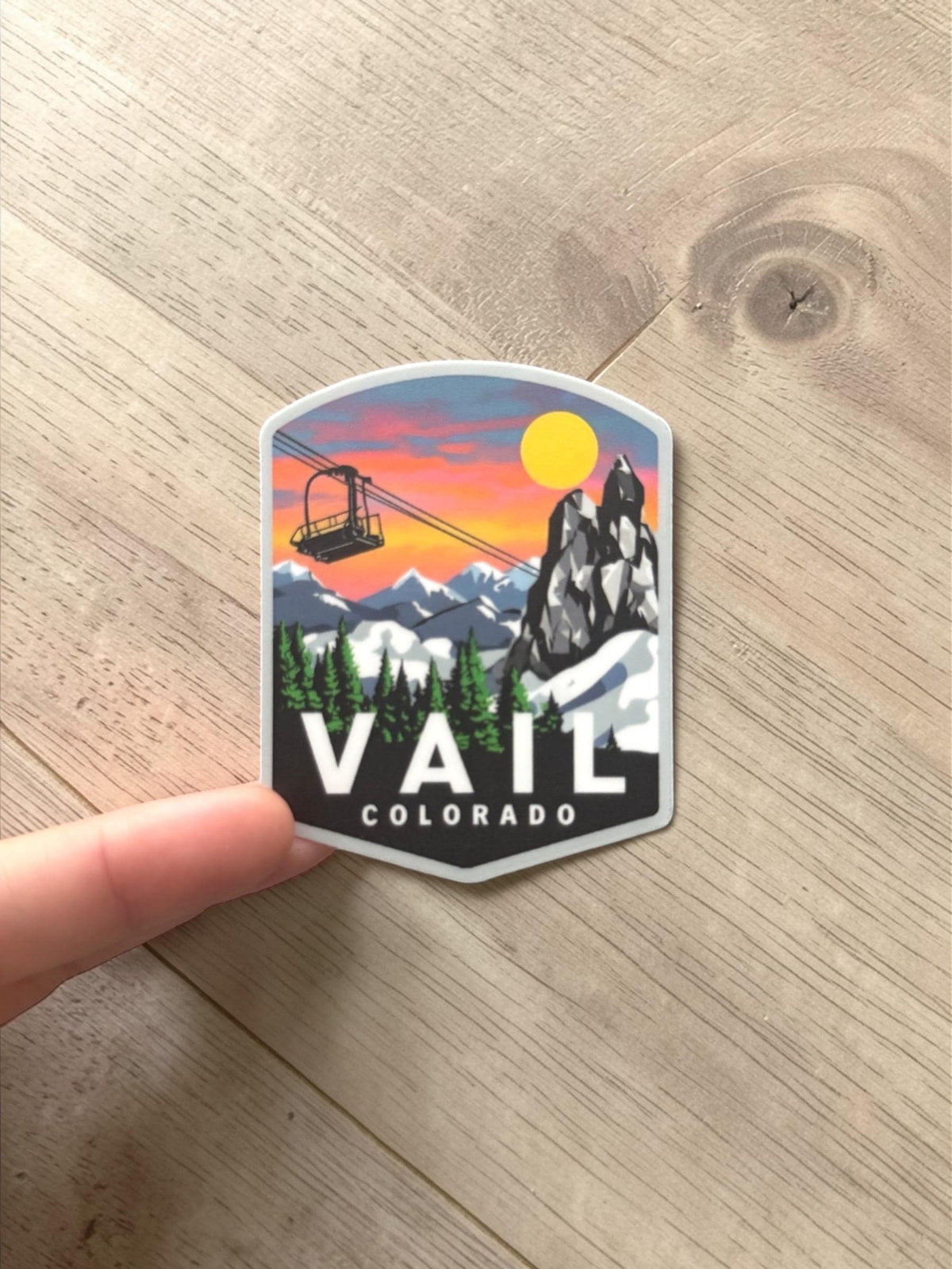 Vail Colorado Ski Lift Sticker – Waterproof Vinyl Travel Souvenir