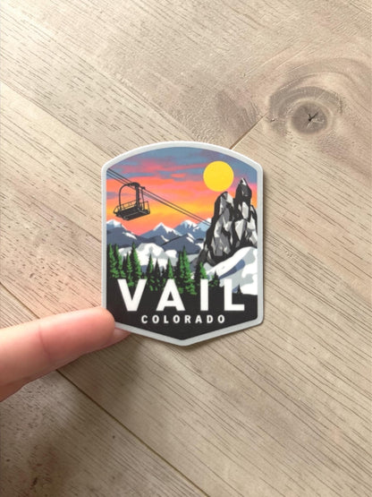 Vail Colorado Ski Lift Sticker – Waterproof Vinyl Travel Souvenir