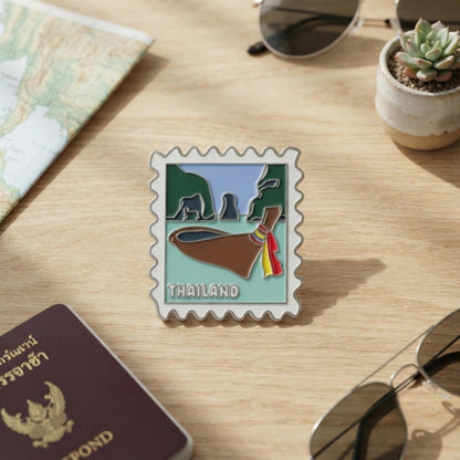 Thailand Travel Enamel Pin - Boat Enamel Travel Souvenir Pin