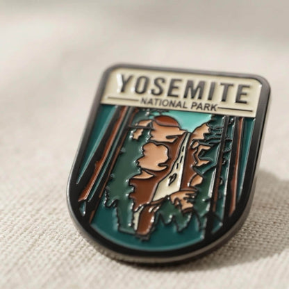 Yosemite National Park Enamel Pin – Travel Souvenir, Hiking Gift