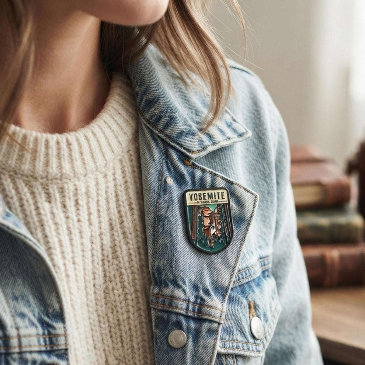 Yosemite National Park Enamel Pin – Travel Souvenir, Hiking Gift