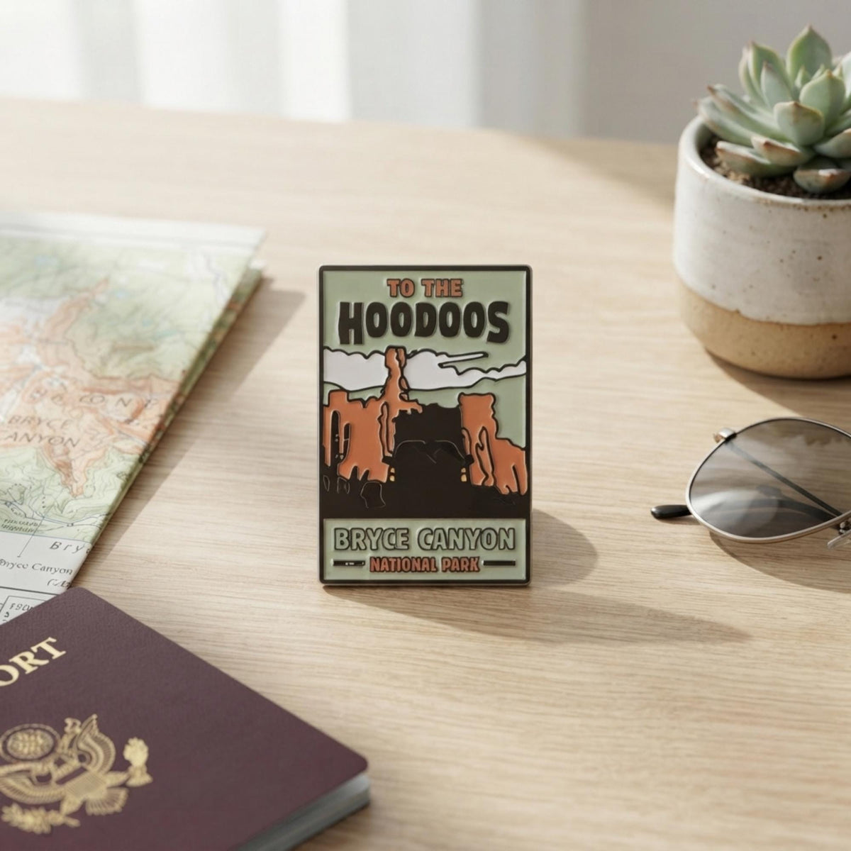 Bryce Canyon National Park Enamel Pin – Hoodoos Travel Souvenir Accessories
