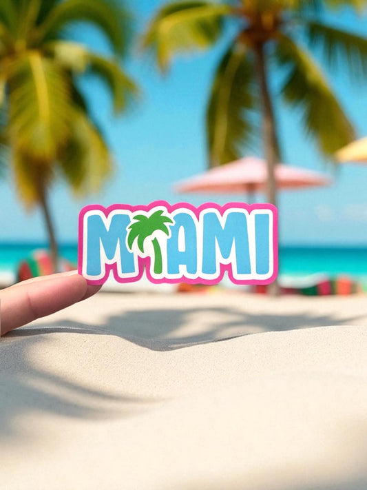 Travel Miami Beach Sticker – Florida Waterproof Souvenir Vinyl Stickers