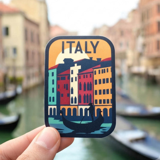 Venice Italy Travel Sticker - Waterproof Vinyl Souvenir