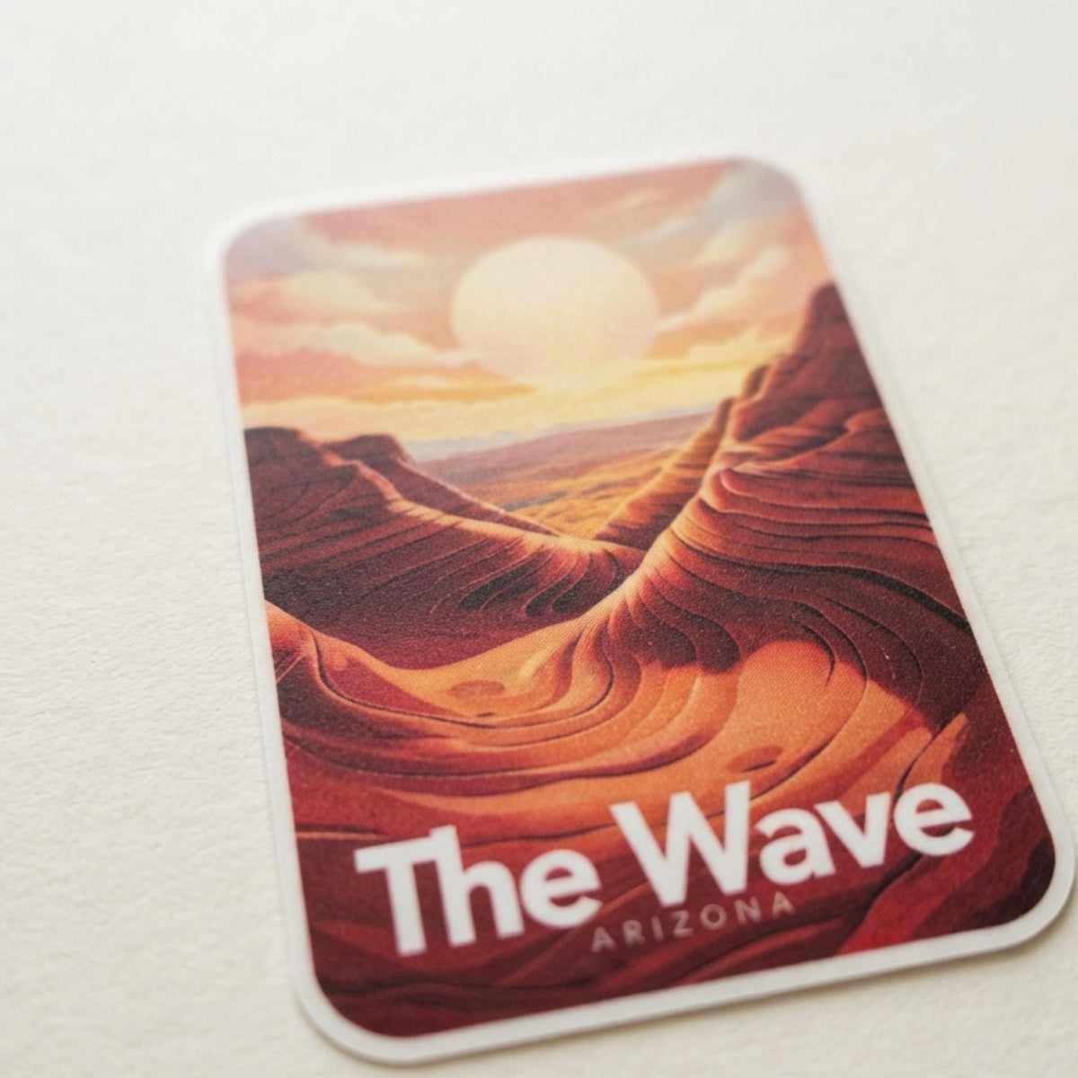 The Wave Arizona Sticker – Waterproof Vinyl Travel Souvenir