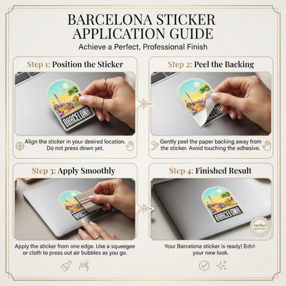 Barcelona Travel Sticker – Funny Spain Waterproof Souvenir Vinyl Stickers