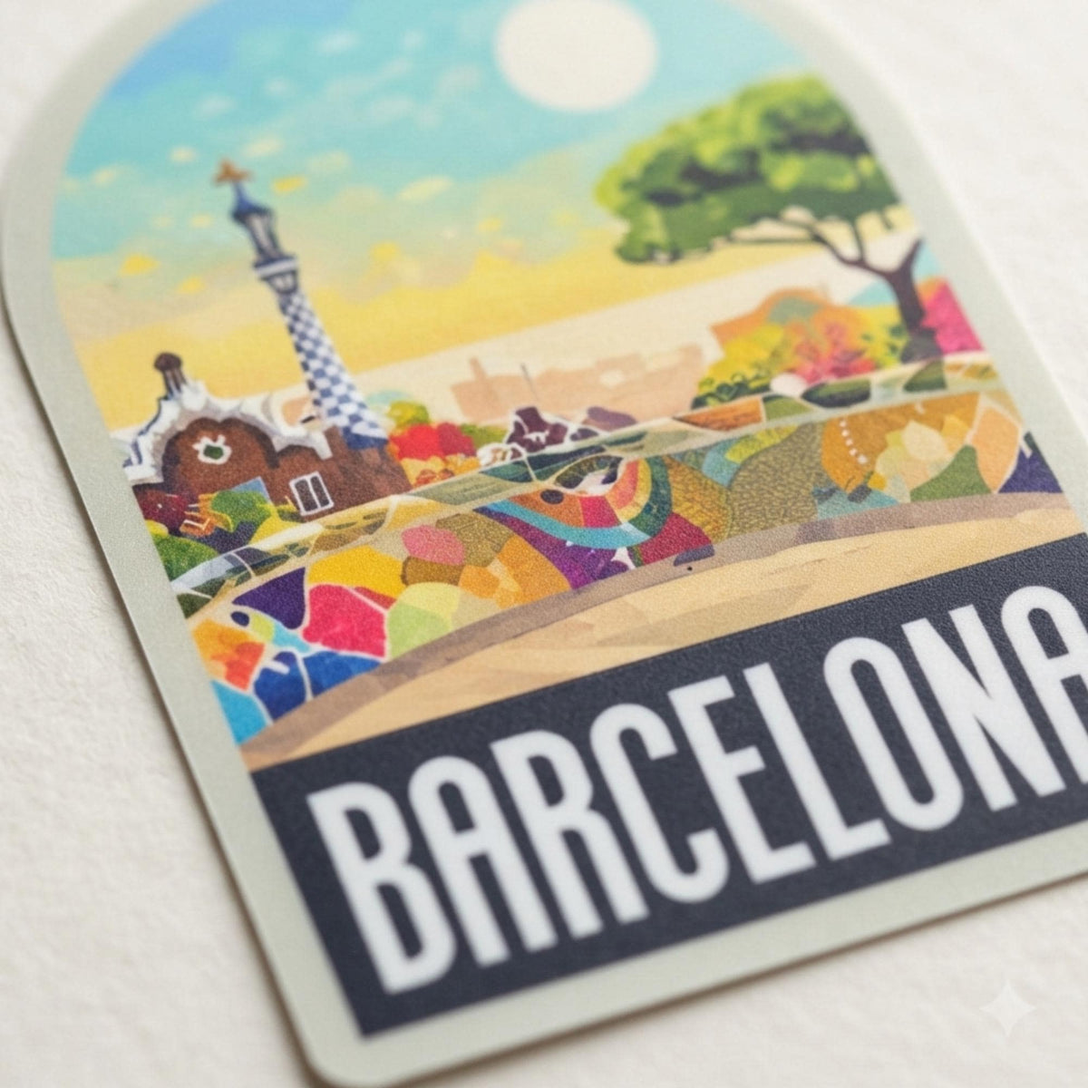 Barcelona Travel Sticker – Funny Spain Waterproof Souvenir Vinyl Stickers