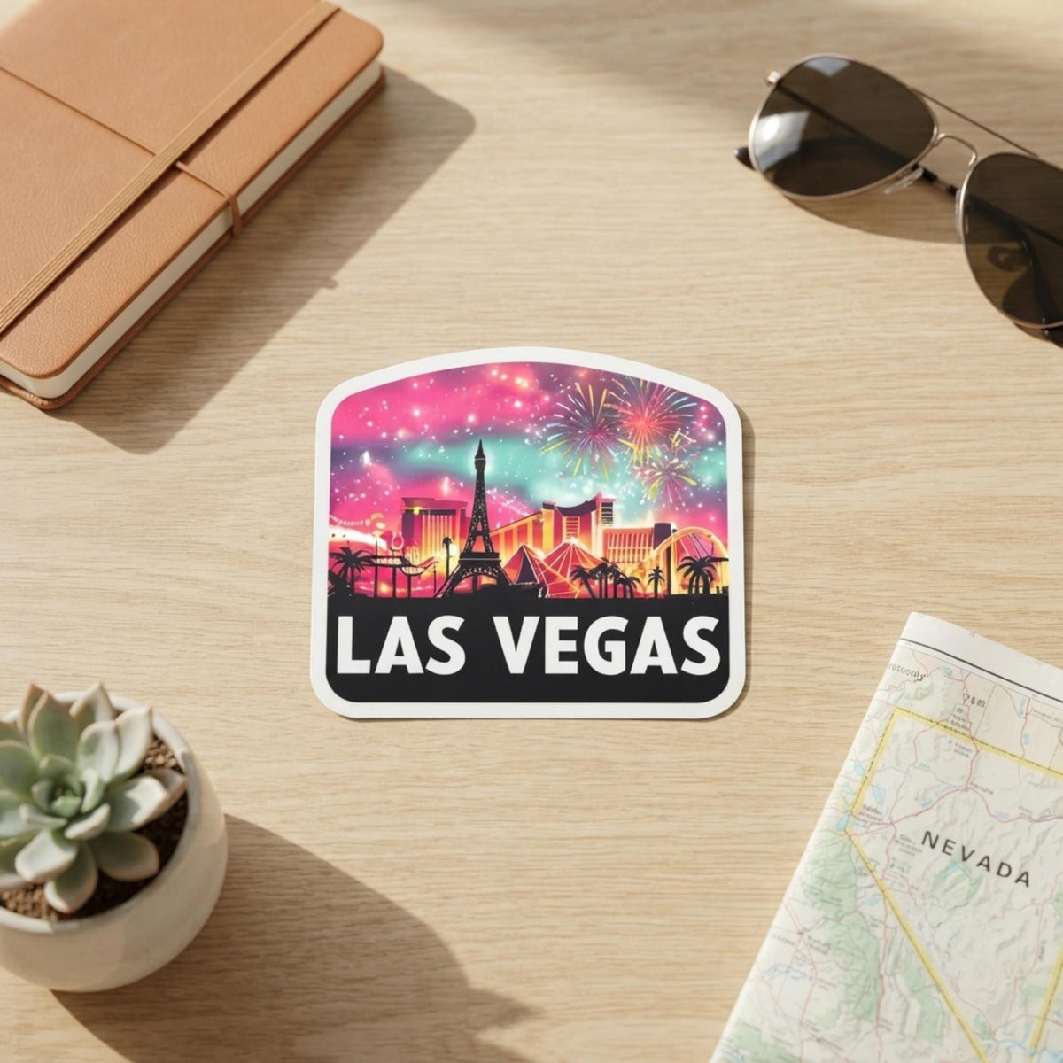 Las Vegas Sticker – Waterproof Vinyl Travel Souvenir