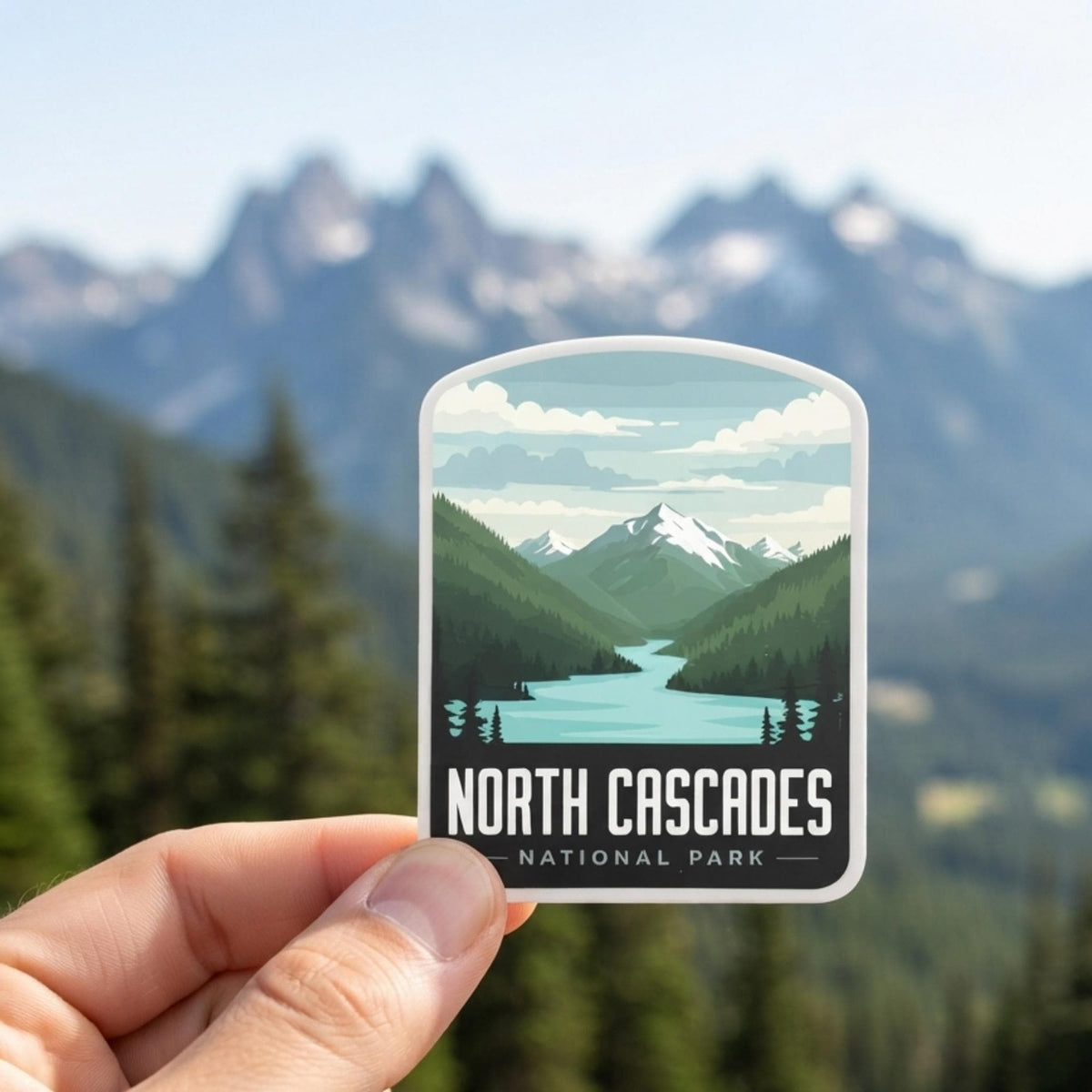 North Cascades National Park Sticker – Waterproof Vinyl Travel Souvenir