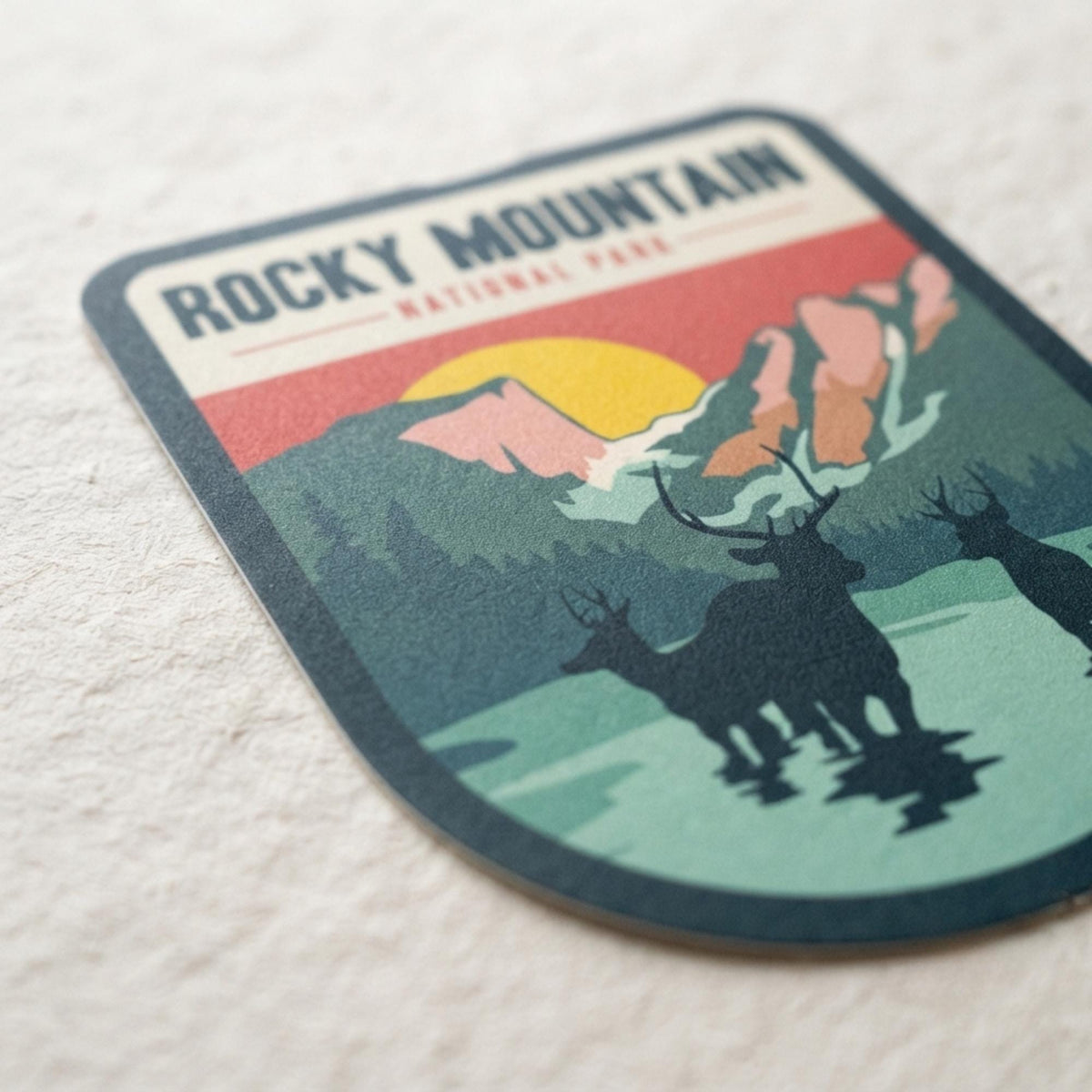 Rocky Mountain Vinyl Sticker – Funny National Park Waterproof Souvenir Travel Gift