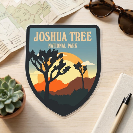 Joshua Tree National Park Vinyl Sticker – Waterproof Travel Souvenir