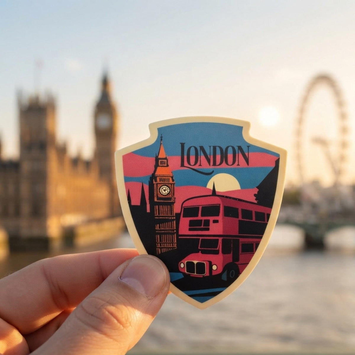 Travel London Sticker – Funny Waterproof Souvenir Vinyl Stickers