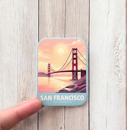 Travel San Francisco Vinyl Sticker – Funny Waterproof Souvenir California Gift