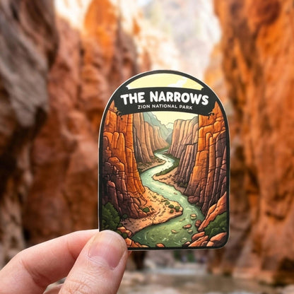 The Narrows Zion National Park Sticker – Waterproof Vinyl Travel Souvenir