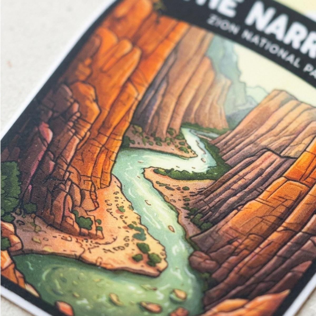 The Narrows Zion National Park Sticker – Waterproof Vinyl Travel Souvenir