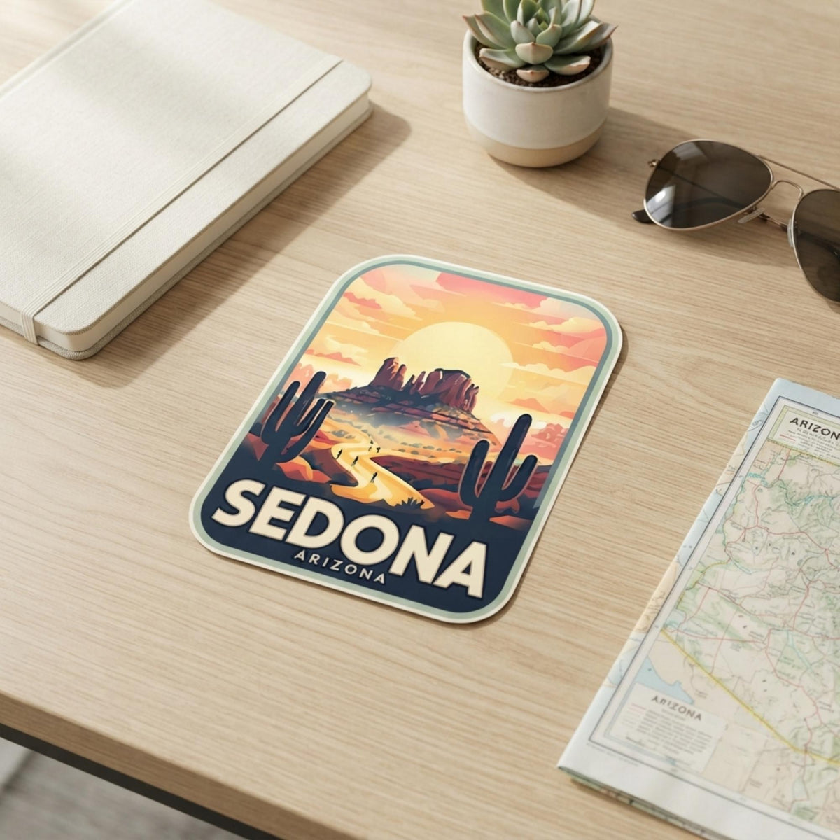 Sedona Arizona Sticker – Waterproof Vinyl Travel Souvenir