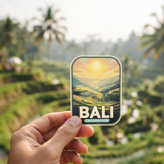 Bali Travel Vinyl Sticker – Indonesia Waterproof Souvenir Outdoor Gift