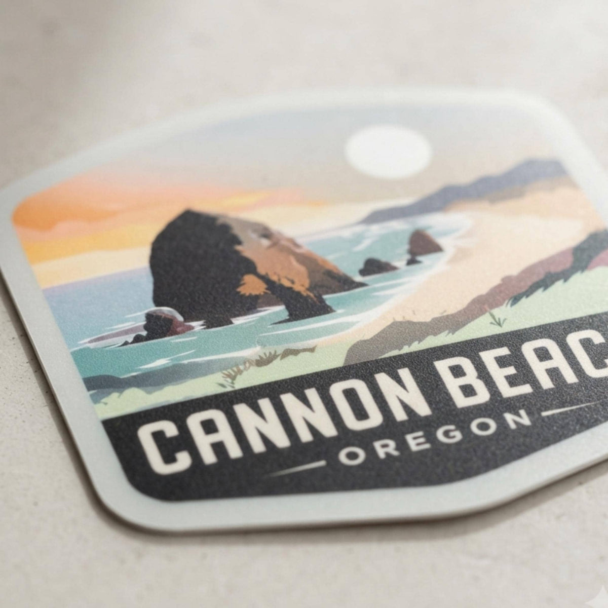 Cannon Beach Oregon Sticker – Waterproof Vinyl Travel Souvenir