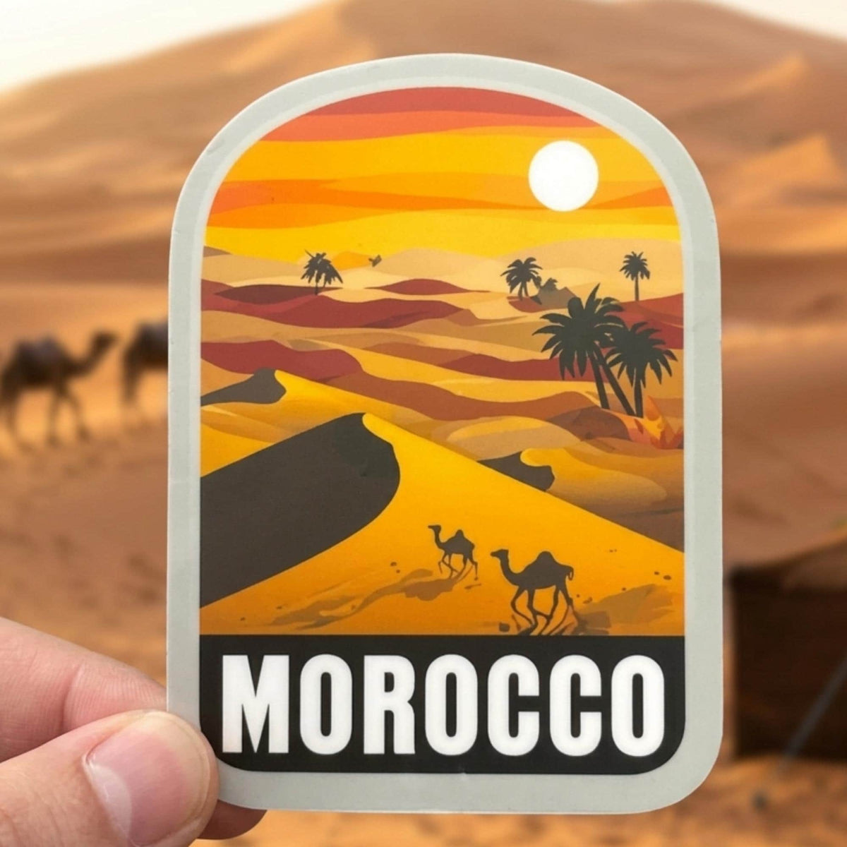 Travel Morocco Vinyl Sticker – Funny Africa Souvenir Waterproof Deco Stickers