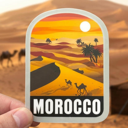 Travel Morocco Vinyl Sticker – Funny Africa Souvenir Waterproof Deco Stickers