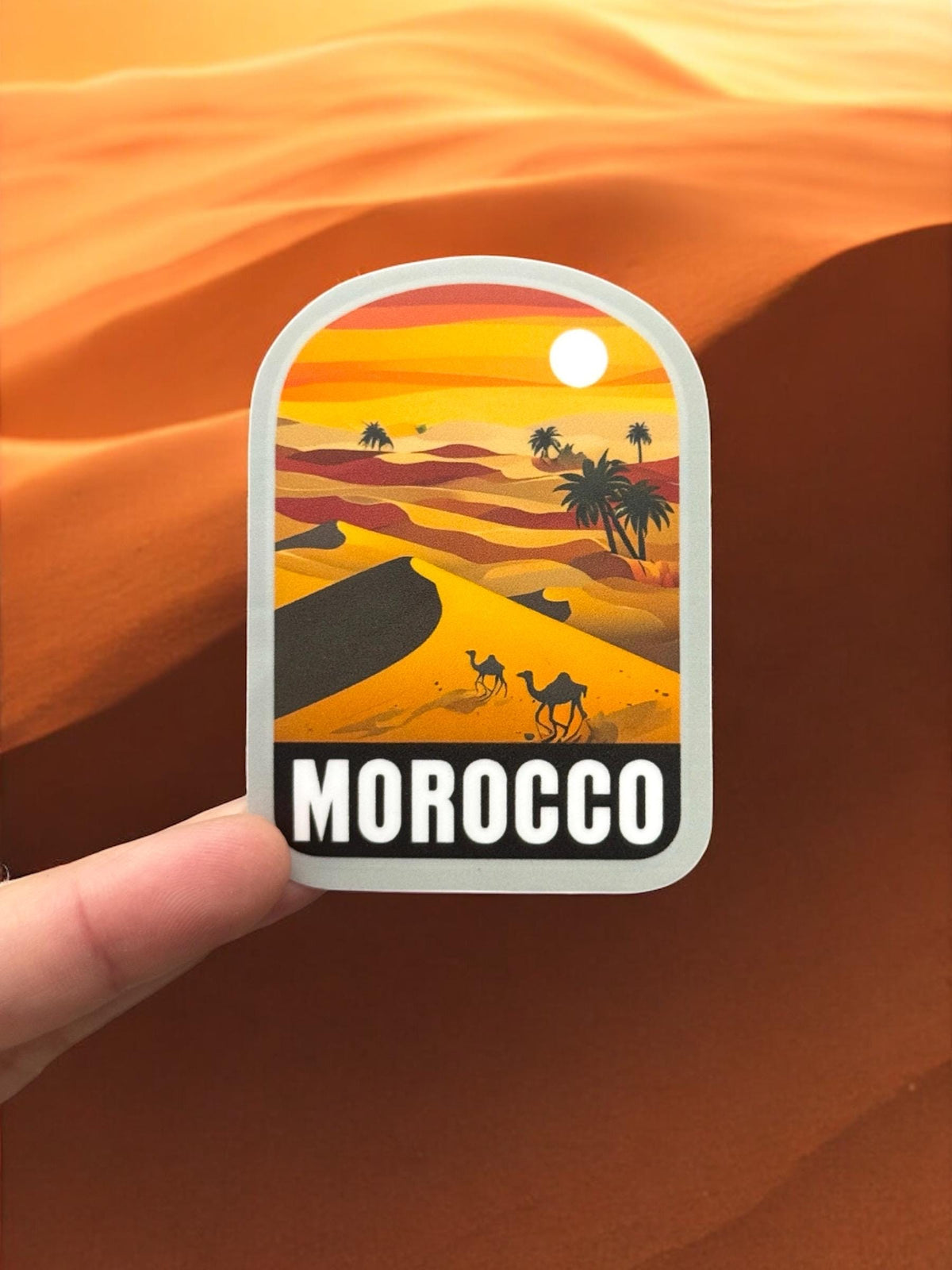 Travel Morocco Vinyl Sticker – Funny Africa Souvenir Waterproof Deco Stickers