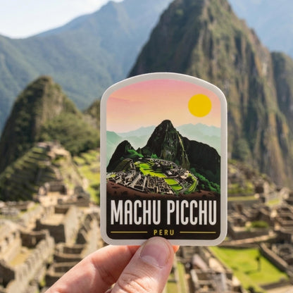Peru Travel Waterproof Sticker – Machu Picchu Vinyl Outdoor Souvenir Gift