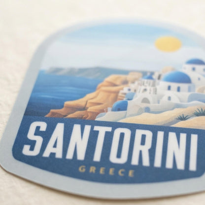 Santorini Greece Sticker – Waterproof Vinyl Travel Souvenir
