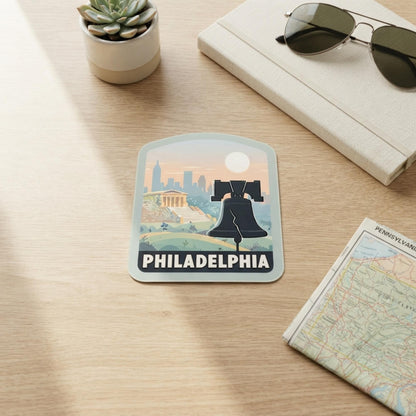 Philadelphia Travel Sticker – Waterproof Vinyl Liberty Bell Souvenir Gift