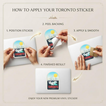 Toronto Canada Sticker – Funny Travel Waterproof Souvenir Vinyl Stickers