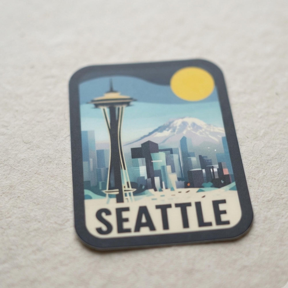 Seattle Travel Vinyl Sticker – Washington Waterproof Souvenir Gift