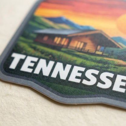 Tennessee Travel Sticker – Gatlinburg Waterproof Cabin Souvenir Vinyl Gift