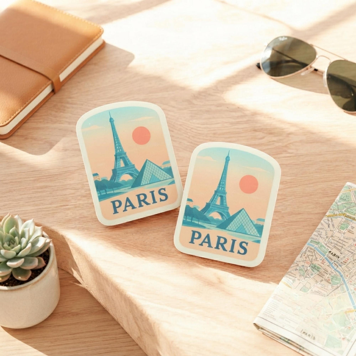 Paris Eiffel Tower Sticker – Waterproof Travel Souvenir Gift