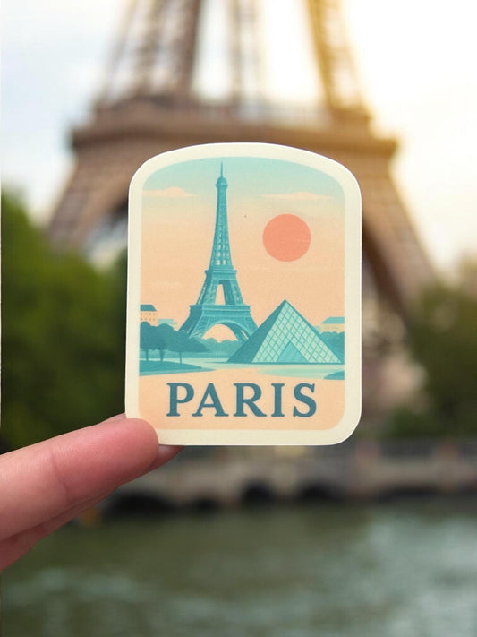 Paris Eiffel Tower Sticker – Waterproof Travel Souvenir Gift